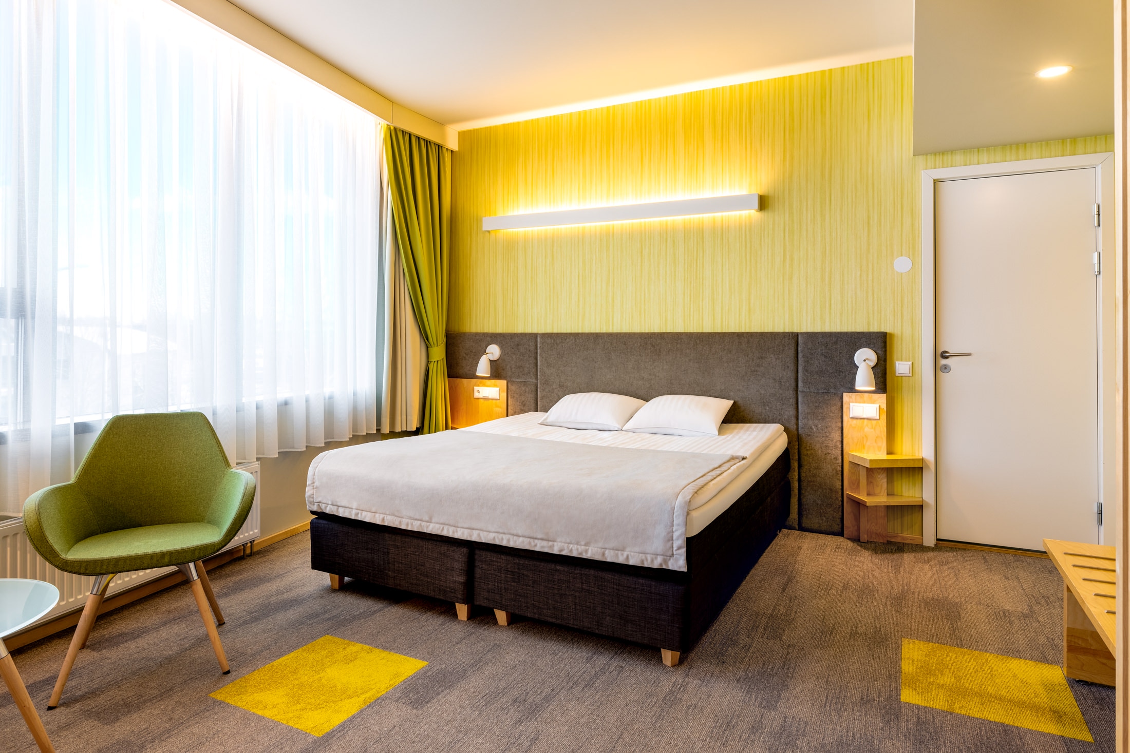 Hotell Tartu Deluxe toa voodi vaade